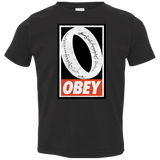 T-Shirts Black / 2T Obey One Ring Toddler Premium T-Shirt