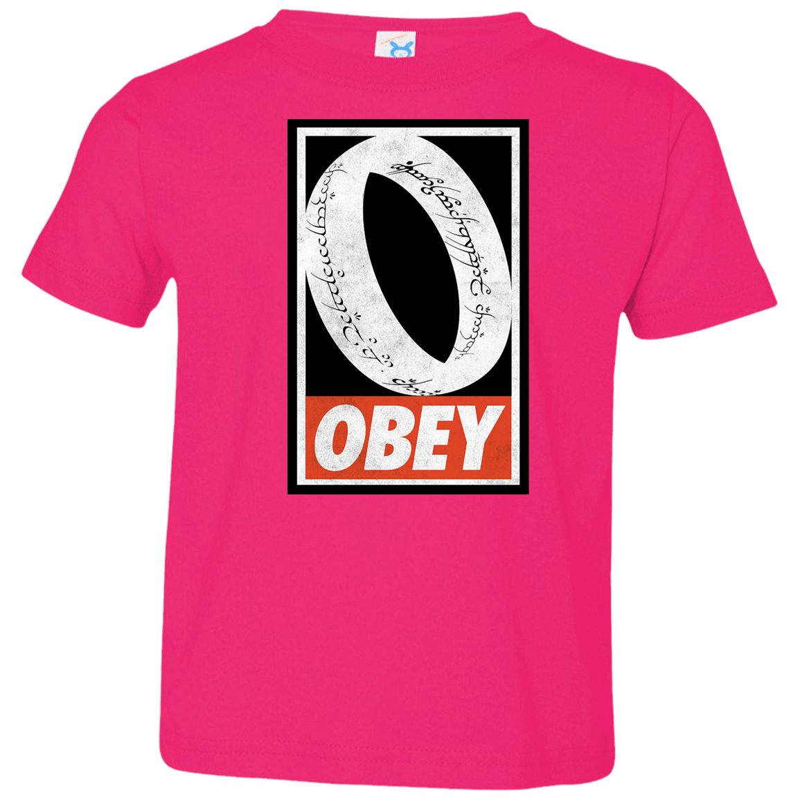 T-Shirts Hot Pink / 2T Obey One Ring Toddler Premium T-Shirt