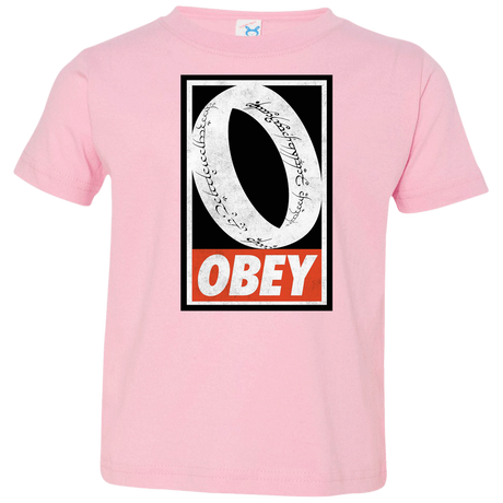 T-Shirts Pink / 2T Obey One Ring Toddler Premium T-Shirt