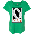 T-Shirts Envy / X-Small Obey One Ring Triblend Dolman Sleeve