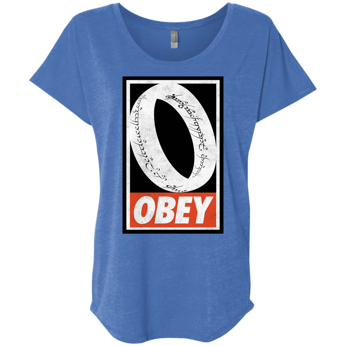 T-Shirts Vintage Royal / X-Small Obey One Ring Triblend Dolman Sleeve