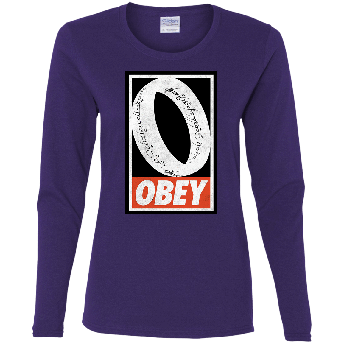 T-Shirts Purple / S Obey One Ring Women's Long Sleeve T-Shirt