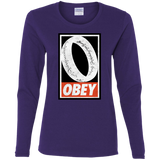 T-Shirts Purple / S Obey One Ring Women's Long Sleeve T-Shirt