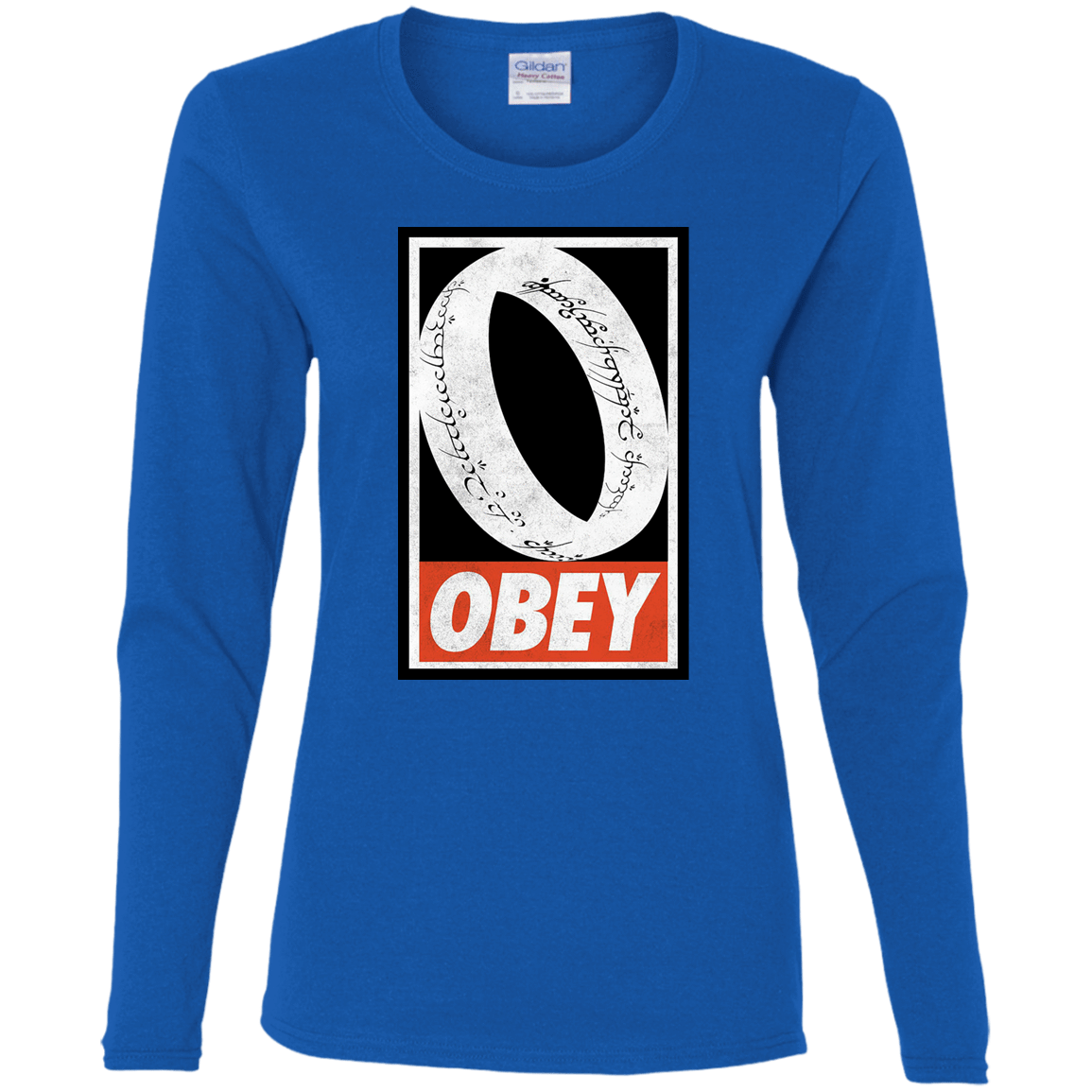 T-Shirts Royal / S Obey One Ring Women's Long Sleeve T-Shirt