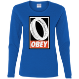 T-Shirts Royal / S Obey One Ring Women's Long Sleeve T-Shirt