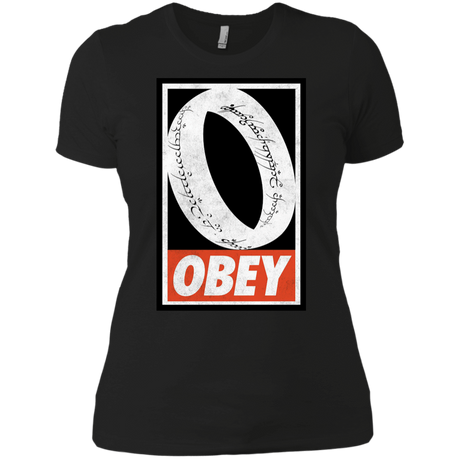 T-Shirts Black / X-Small Obey One Ring Women's Premium T-Shirt