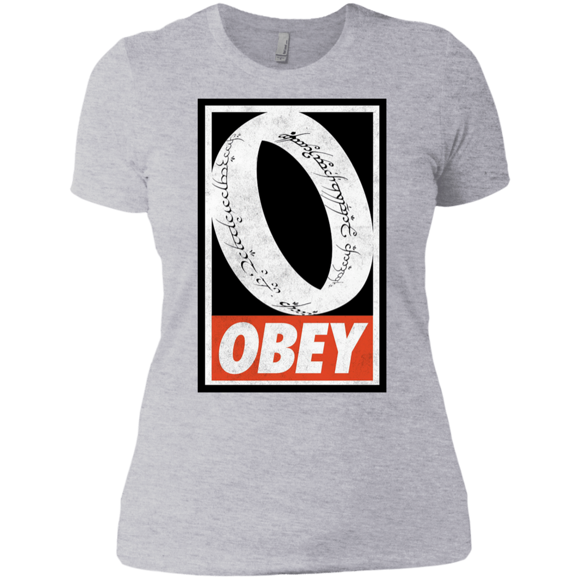 T-Shirts Heather Grey / X-Small Obey One Ring Women's Premium T-Shirt