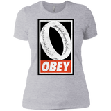 T-Shirts Heather Grey / X-Small Obey One Ring Women's Premium T-Shirt