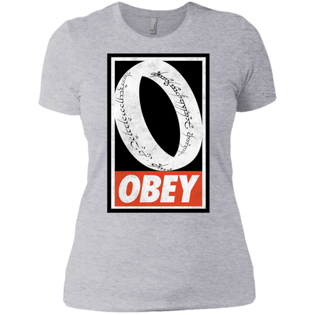T-Shirts Heather Grey / X-Small Obey One Ring Women's Premium T-Shirt