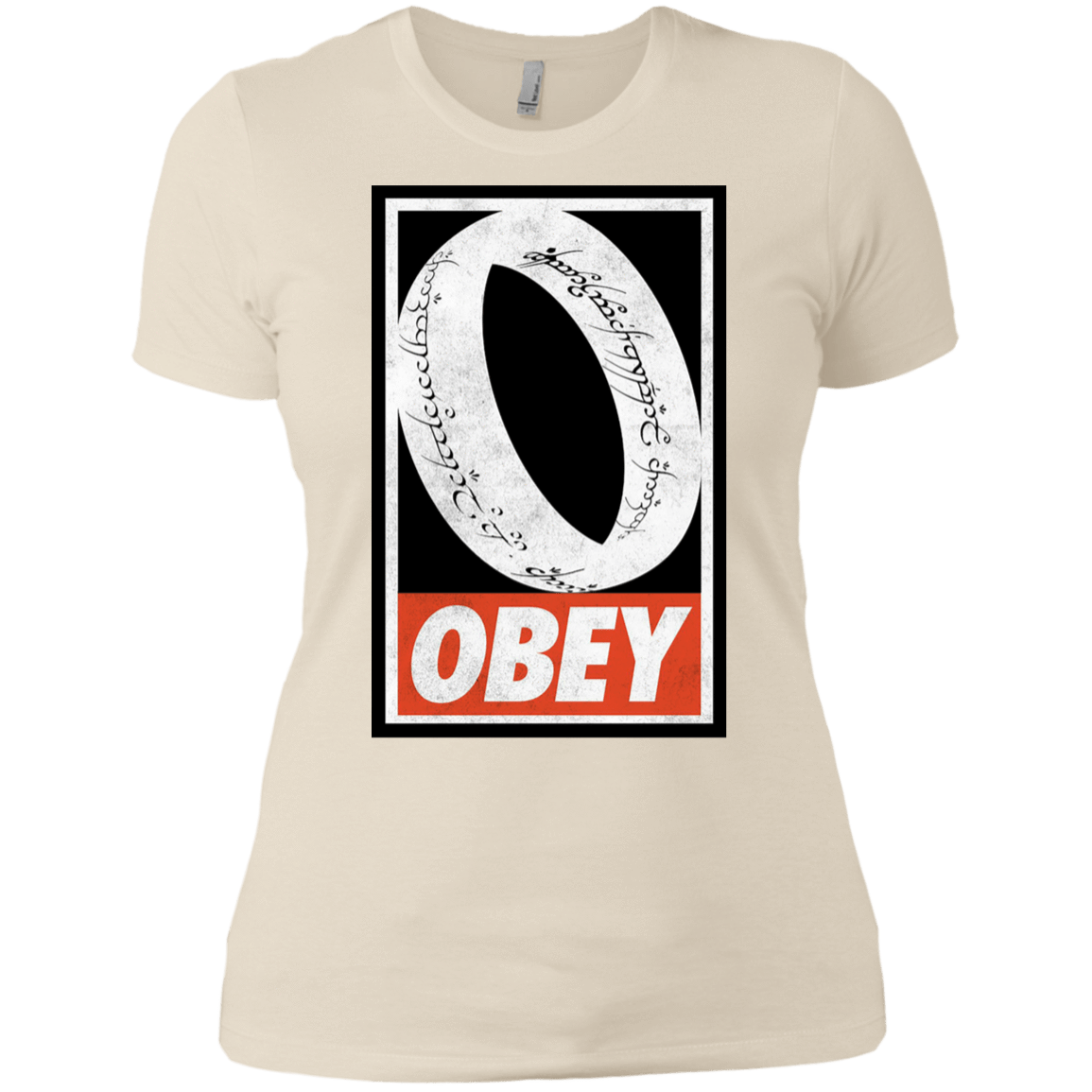 T-Shirts Ivory/ / X-Small Obey One Ring Women's Premium T-Shirt