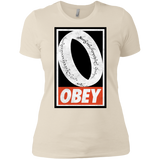 T-Shirts Ivory/ / X-Small Obey One Ring Women's Premium T-Shirt