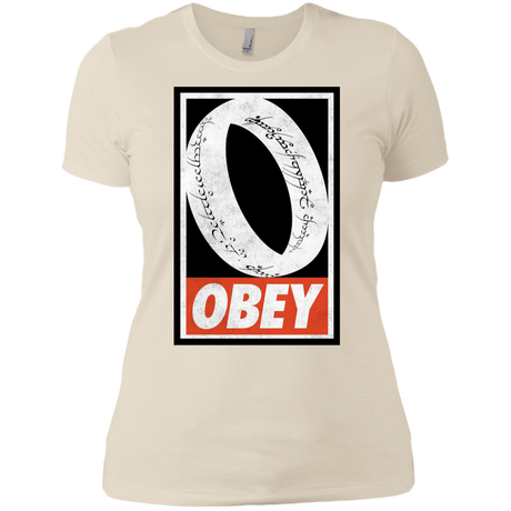 T-Shirts Ivory/ / X-Small Obey One Ring Women's Premium T-Shirt