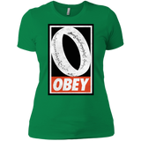 T-Shirts Kelly Green / X-Small Obey One Ring Women's Premium T-Shirt