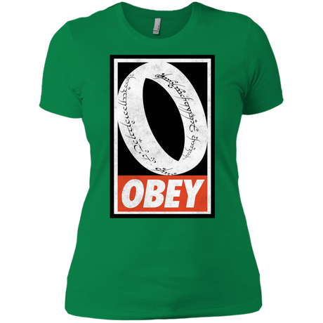 T-Shirts Kelly Green / X-Small Obey One Ring Women's Premium T-Shirt