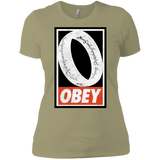 T-Shirts Light Olive / X-Small Obey One Ring Women's Premium T-Shirt
