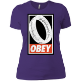T-Shirts Purple Rush/ / X-Small Obey One Ring Women's Premium T-Shirt