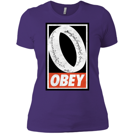 T-Shirts Purple Rush/ / X-Small Obey One Ring Women's Premium T-Shirt