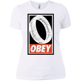 T-Shirts White / X-Small Obey One Ring Women's Premium T-Shirt