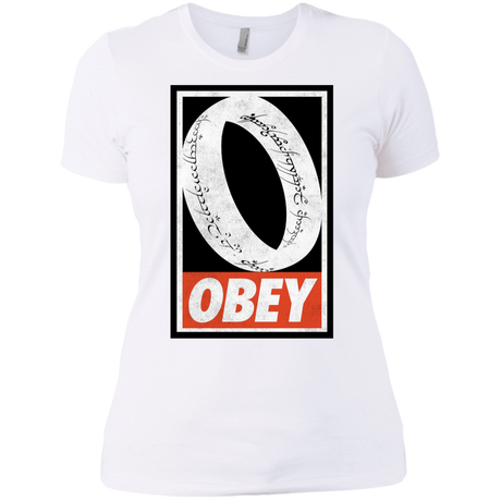 T-Shirts White / X-Small Obey One Ring Women's Premium T-Shirt