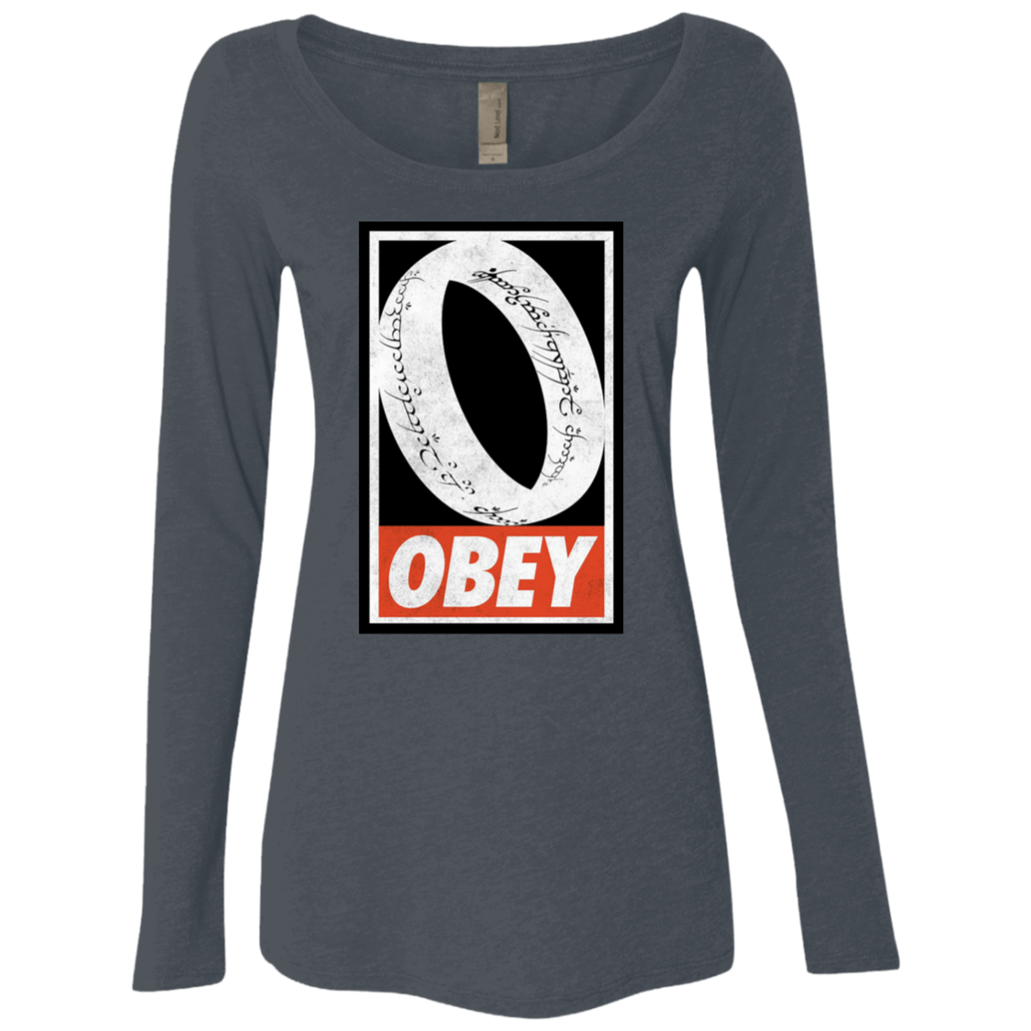 T-Shirts Vintage Navy / S Obey One Ring Women's Triblend Long Sleeve Shirt