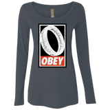 T-Shirts Vintage Navy / S Obey One Ring Women's Triblend Long Sleeve Shirt