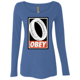 T-Shirts Vintage Royal / S Obey One Ring Women's Triblend Long Sleeve Shirt