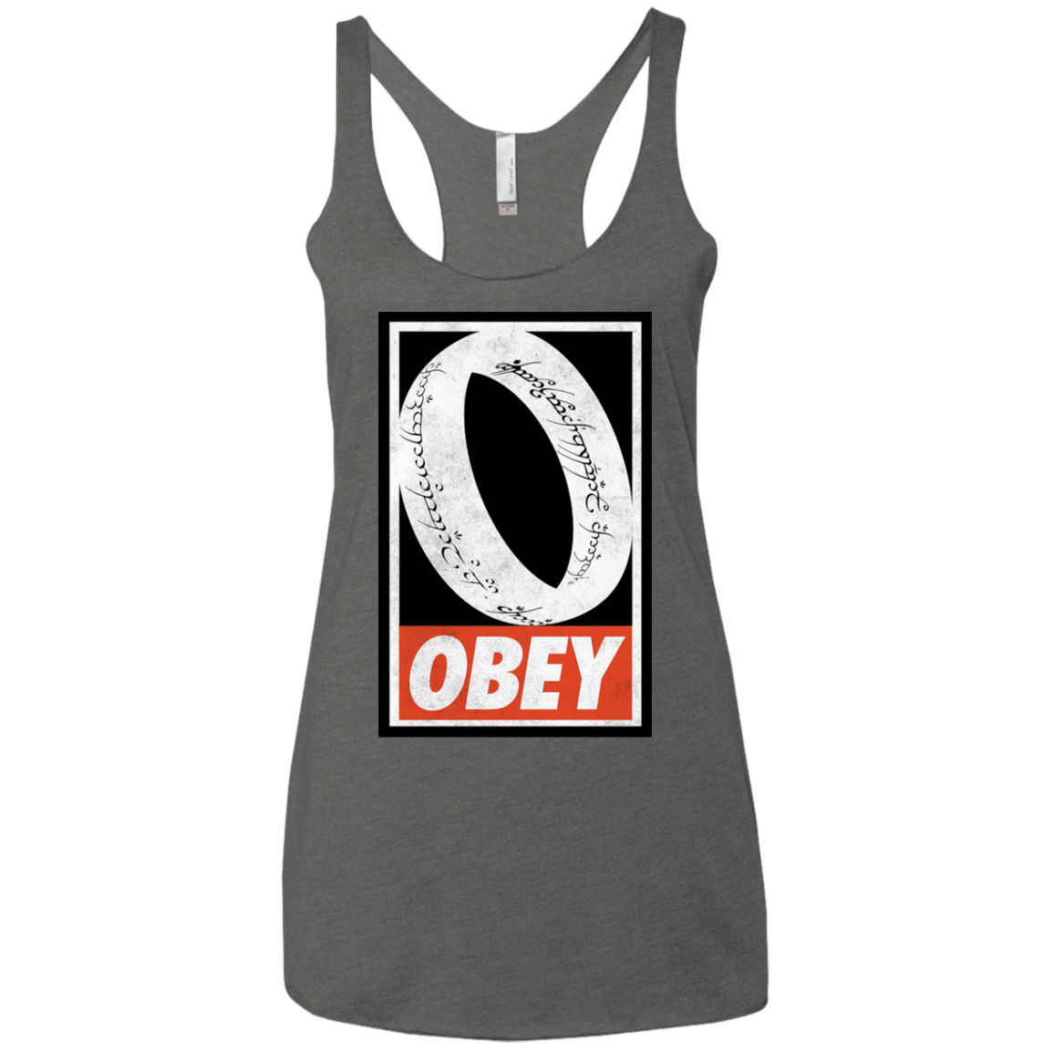 T-Shirts Premium Heather / X-Small Obey One Ring Women's Triblend Racerback Tank