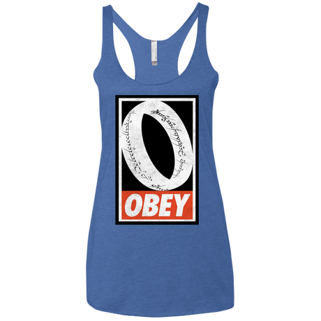 T-Shirts Vintage Royal / X-Small Obey One Ring Women's Triblend Racerback Tank