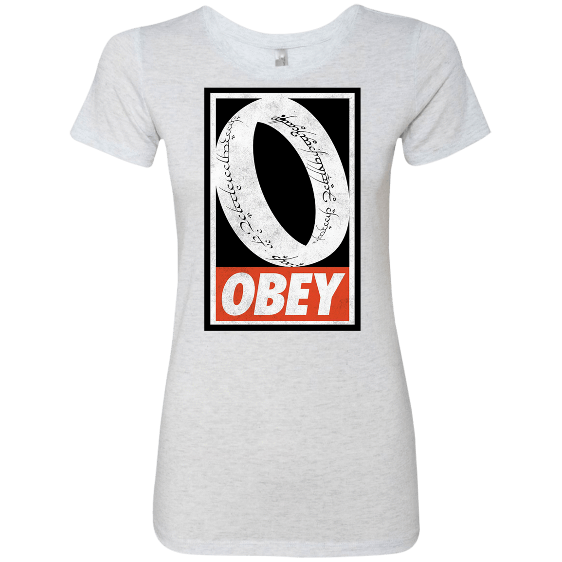 T-Shirts Heather White / S Obey One Ring Women's Triblend T-Shirt