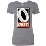 T-Shirts Premium Heather / S Obey One Ring Women's Triblend T-Shirt