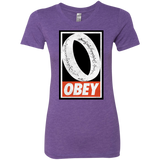 T-Shirts Purple Rush / S Obey One Ring Women's Triblend T-Shirt
