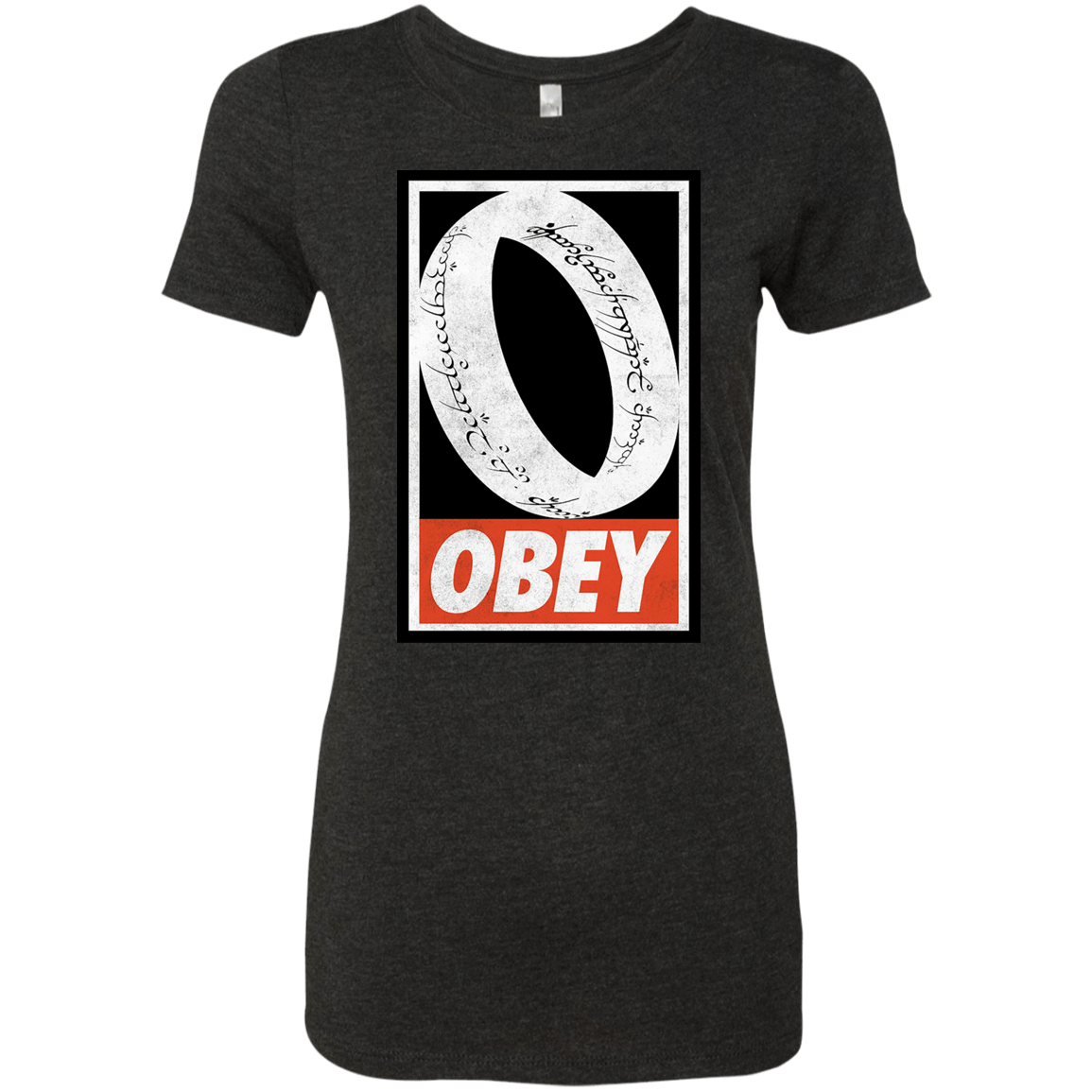 T-Shirts Vintage Black / S Obey One Ring Women's Triblend T-Shirt