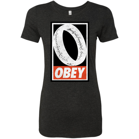 T-Shirts Vintage Black / S Obey One Ring Women's Triblend T-Shirt