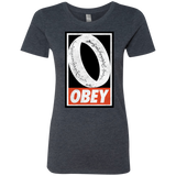 T-Shirts Vintage Navy / S Obey One Ring Women's Triblend T-Shirt