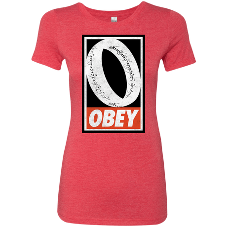 T-Shirts Vintage Red / S Obey One Ring Women's Triblend T-Shirt