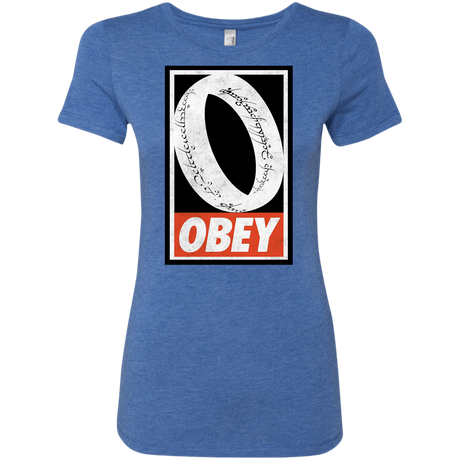 T-Shirts Vintage Royal / S Obey One Ring Women's Triblend T-Shirt