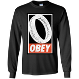 T-Shirts Black / YS Obey One Ring Youth Long Sleeve T-Shirt