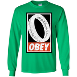 T-Shirts Irish Green / YS Obey One Ring Youth Long Sleeve T-Shirt