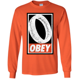 T-Shirts Orange / YS Obey One Ring Youth Long Sleeve T-Shirt