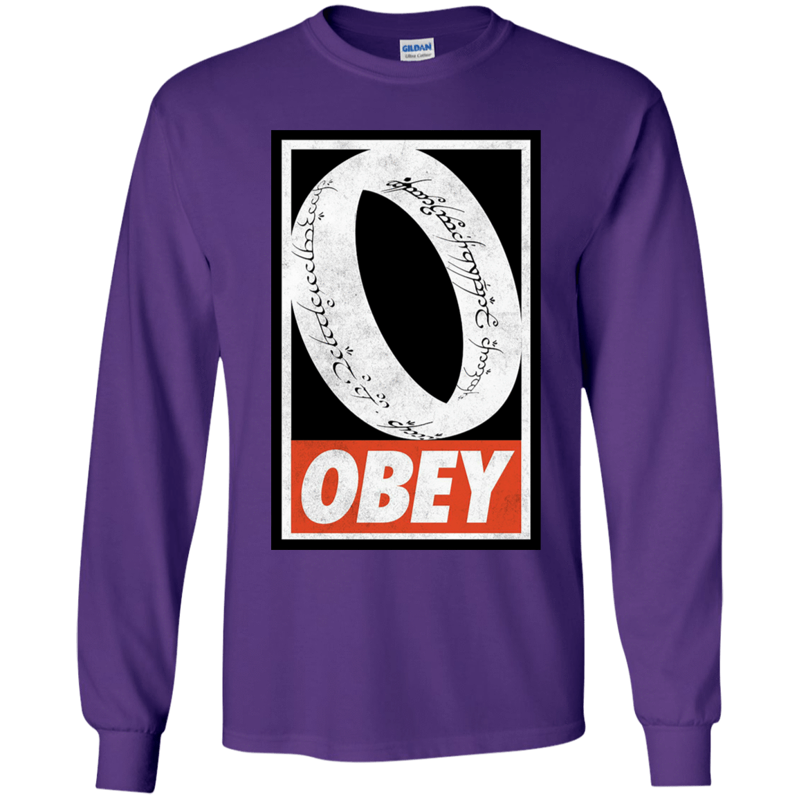 T-Shirts Purple / YS Obey One Ring Youth Long Sleeve T-Shirt