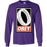 T-Shirts Purple / YS Obey One Ring Youth Long Sleeve T-Shirt