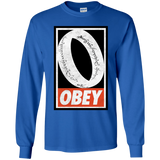 T-Shirts Royal / YS Obey One Ring Youth Long Sleeve T-Shirt