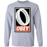 T-Shirts Sport Grey / YS Obey One Ring Youth Long Sleeve T-Shirt
