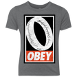 T-Shirts Premium Heather / YXS Obey One Ring Youth Triblend T-Shirt