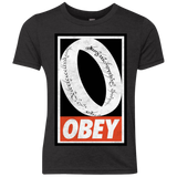T-Shirts Vintage Black / YXS Obey One Ring Youth Triblend T-Shirt