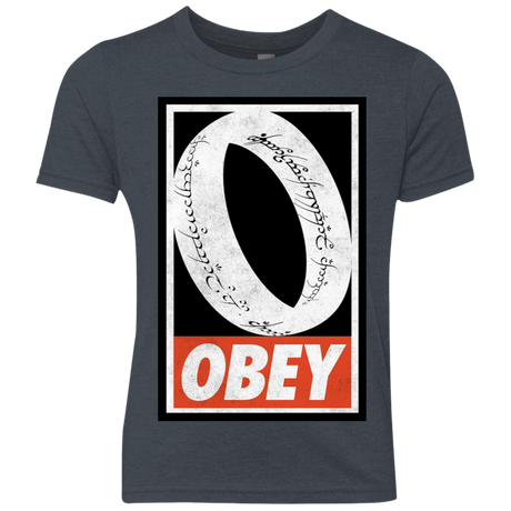 T-Shirts Vintage Navy / YXS Obey One Ring Youth Triblend T-Shirt