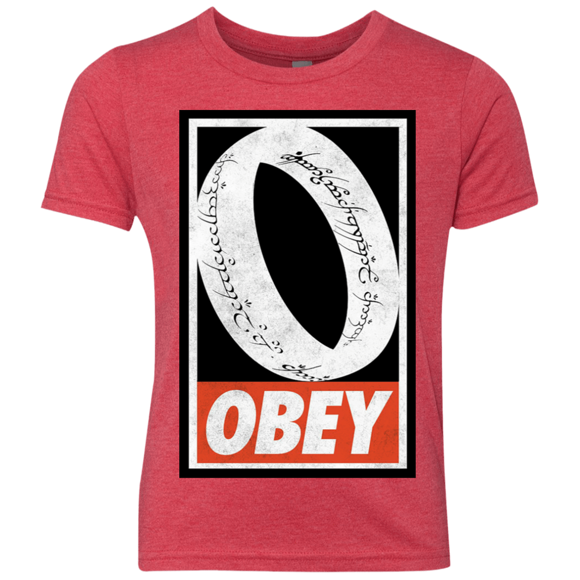 T-Shirts Vintage Red / YXS Obey One Ring Youth Triblend T-Shirt