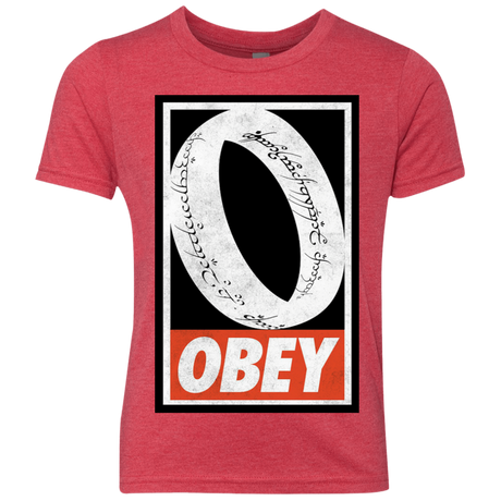 T-Shirts Vintage Red / YXS Obey One Ring Youth Triblend T-Shirt