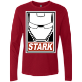 T-Shirts Cardinal / Small Obey Stark Men's Premium Long Sleeve