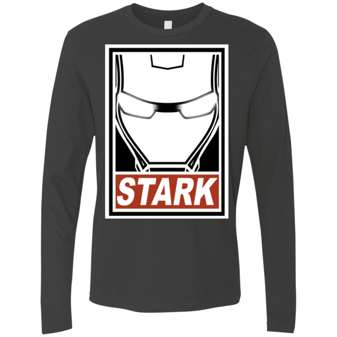 T-Shirts Heavy Metal / Small Obey Stark Men's Premium Long Sleeve
